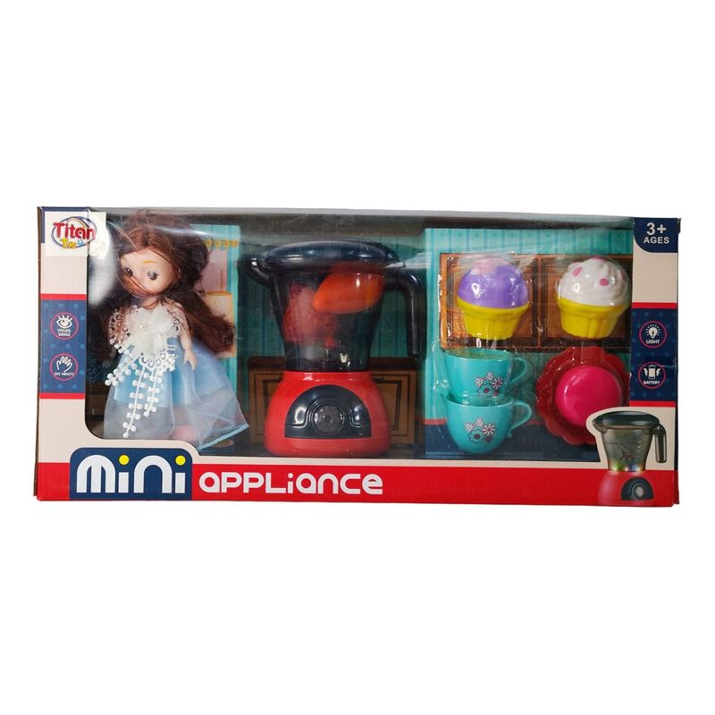 GENERICO - Combo Muñeca Cocina Pastelitos Juguete Infantil Licuadora