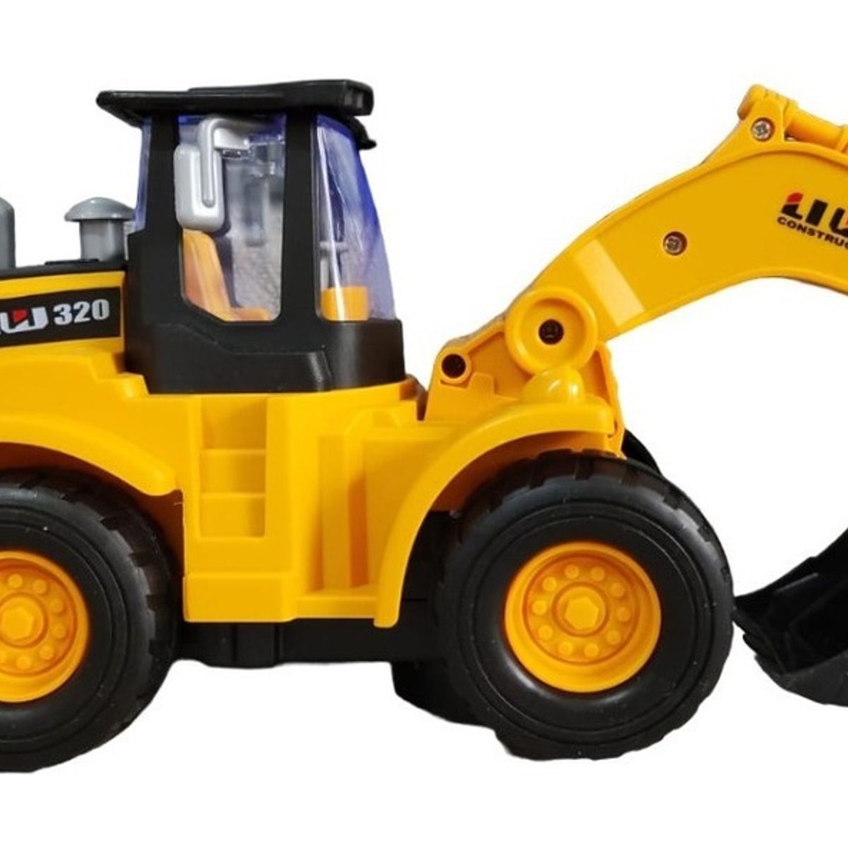 GENERICO - Juguete Construcción Maquina Retro Excavadora Articulada