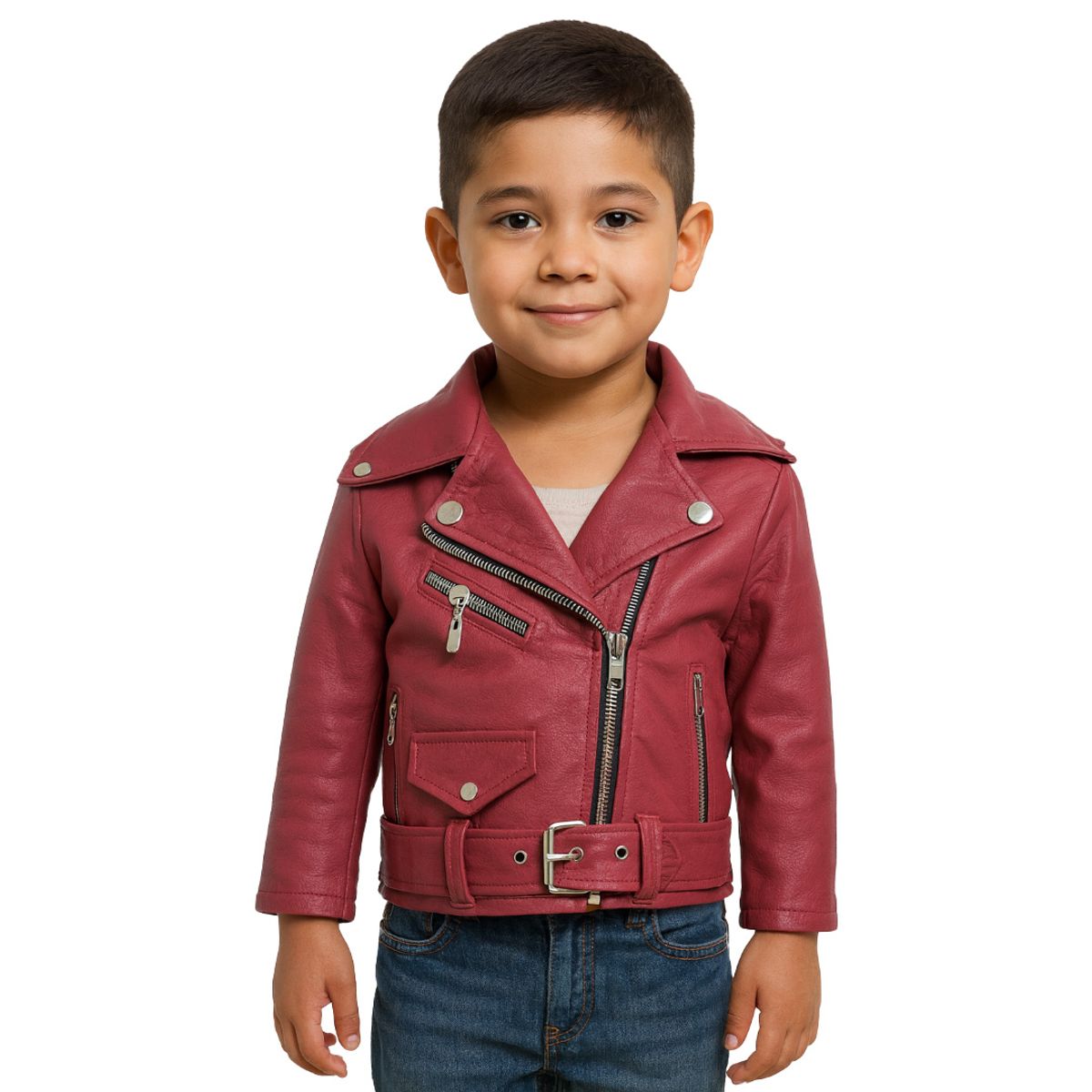 SACATE - Chaqueta para niño en cuero Tex - OR