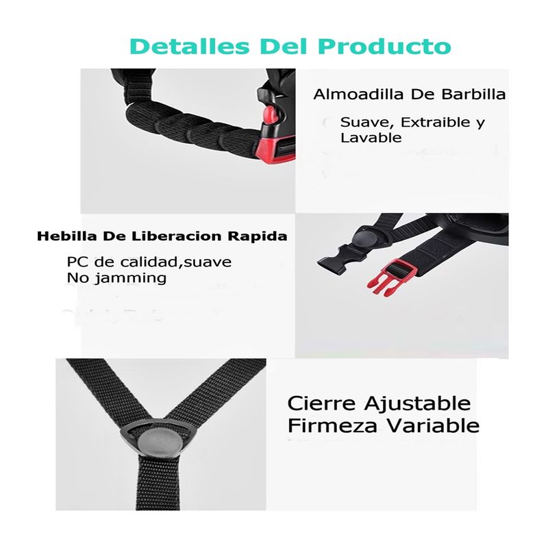 GENERICO - Casco De Bicicleta Para Adultos Unisex Con Luz Trasera