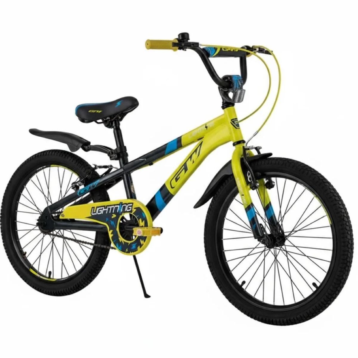 GW - Bicicleta para  niños rin 20 GW Lightning 6 a 9 años Amarillo