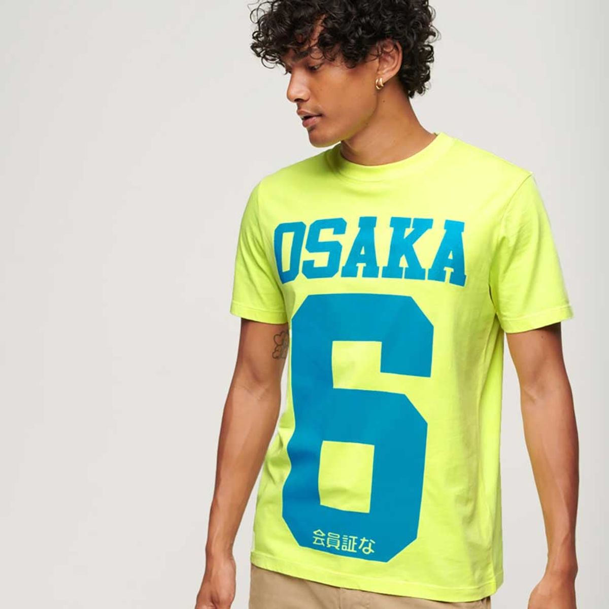SUPERDRY - Camiseta Manga Corta Para Hombre Osaka Neon Graphic Superdry