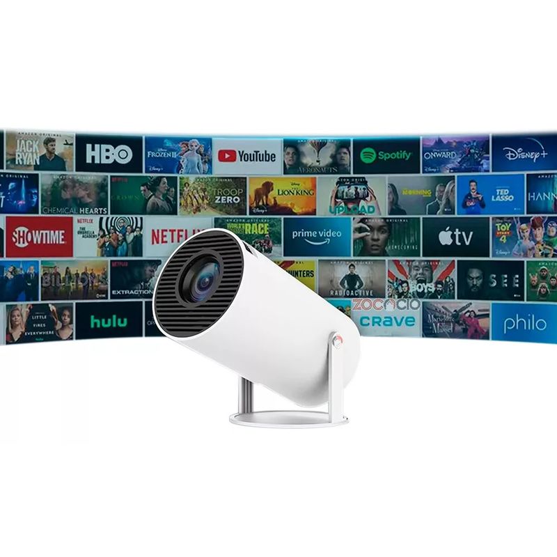 NOBELSOUND - PROYECTOR DE VIDEO CON CABLE  CONTROL Y ADAPTADOR 110V PLANO.