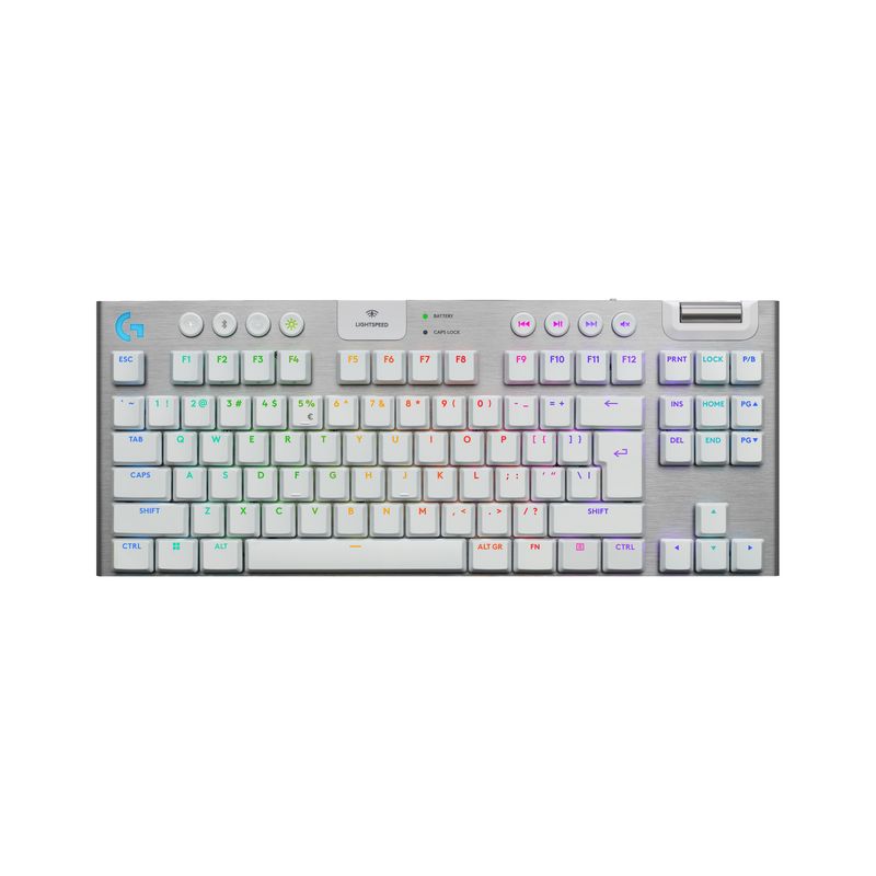 LOGITECH - Teclado Gamer Mecánico Logitech G915 X Lightspeed Tkl Wht