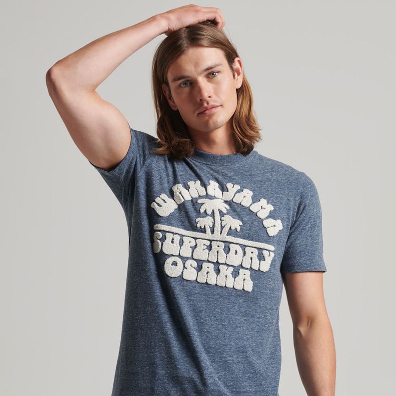 SUPERDRY - Camiseta Para Hombre Vintage Great Outdoors Apq Tee Superdry