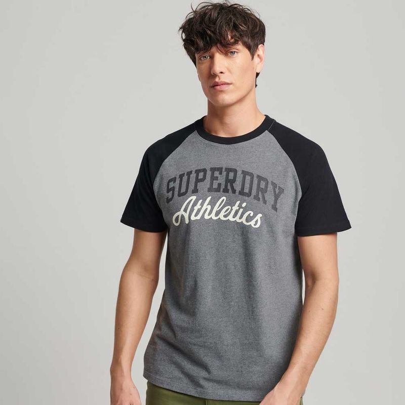 SUPERDRY - Camiseta Para Hombre Vintage Gym Raglan Superdry