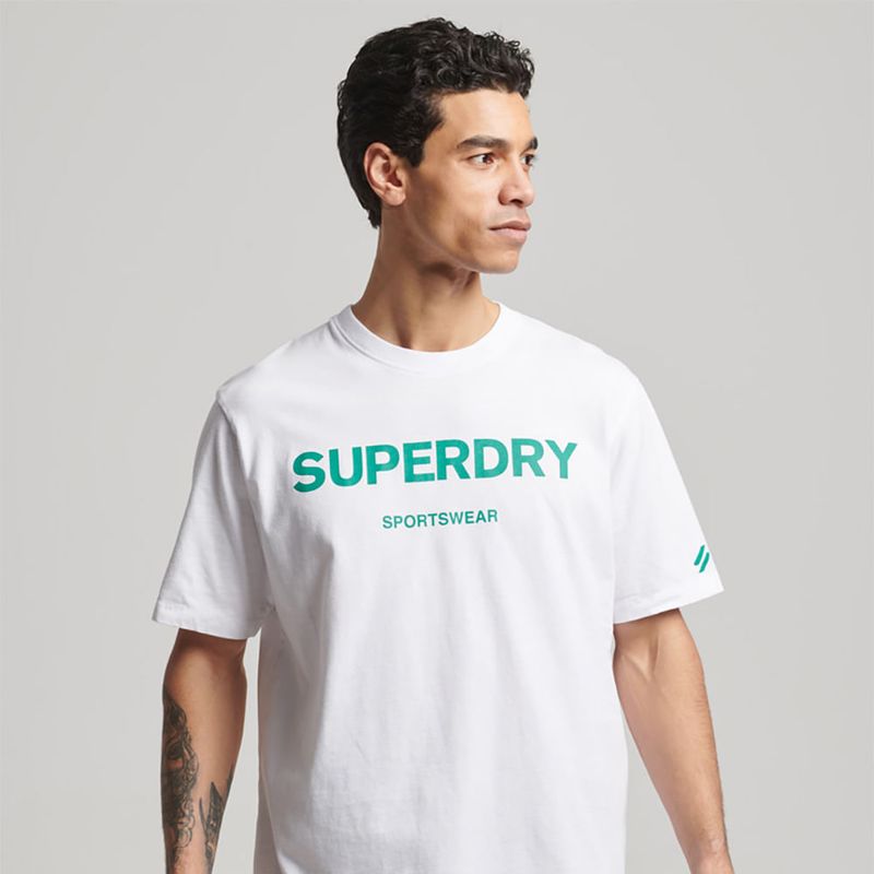 SUPERDRY - Camiseta Para Hombre Code Core Sport Tee Superdry