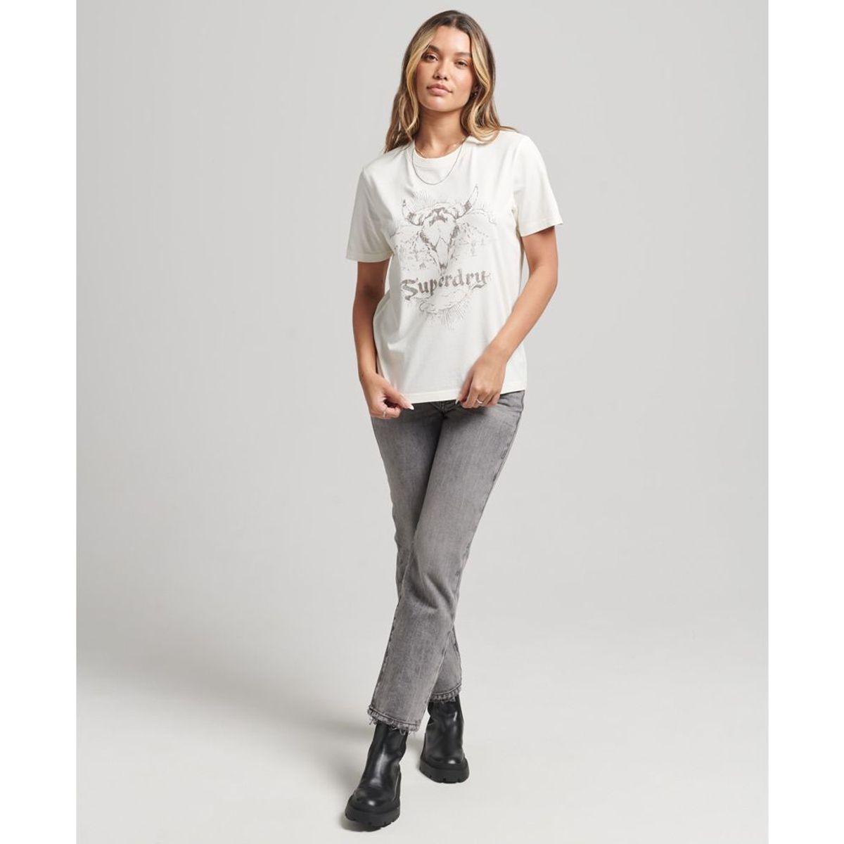 SUPERDRY - Camiseta Para Mujer Vintage Boho Graphic Tee Superdry