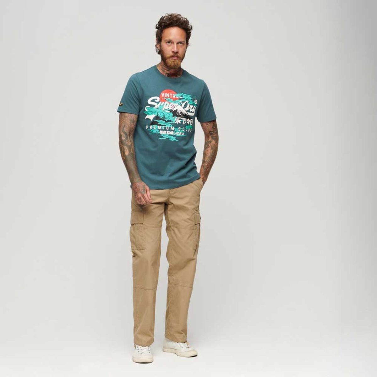 SUPERDRY - Camiseta Para Hombre Japanese Graphic Superdry