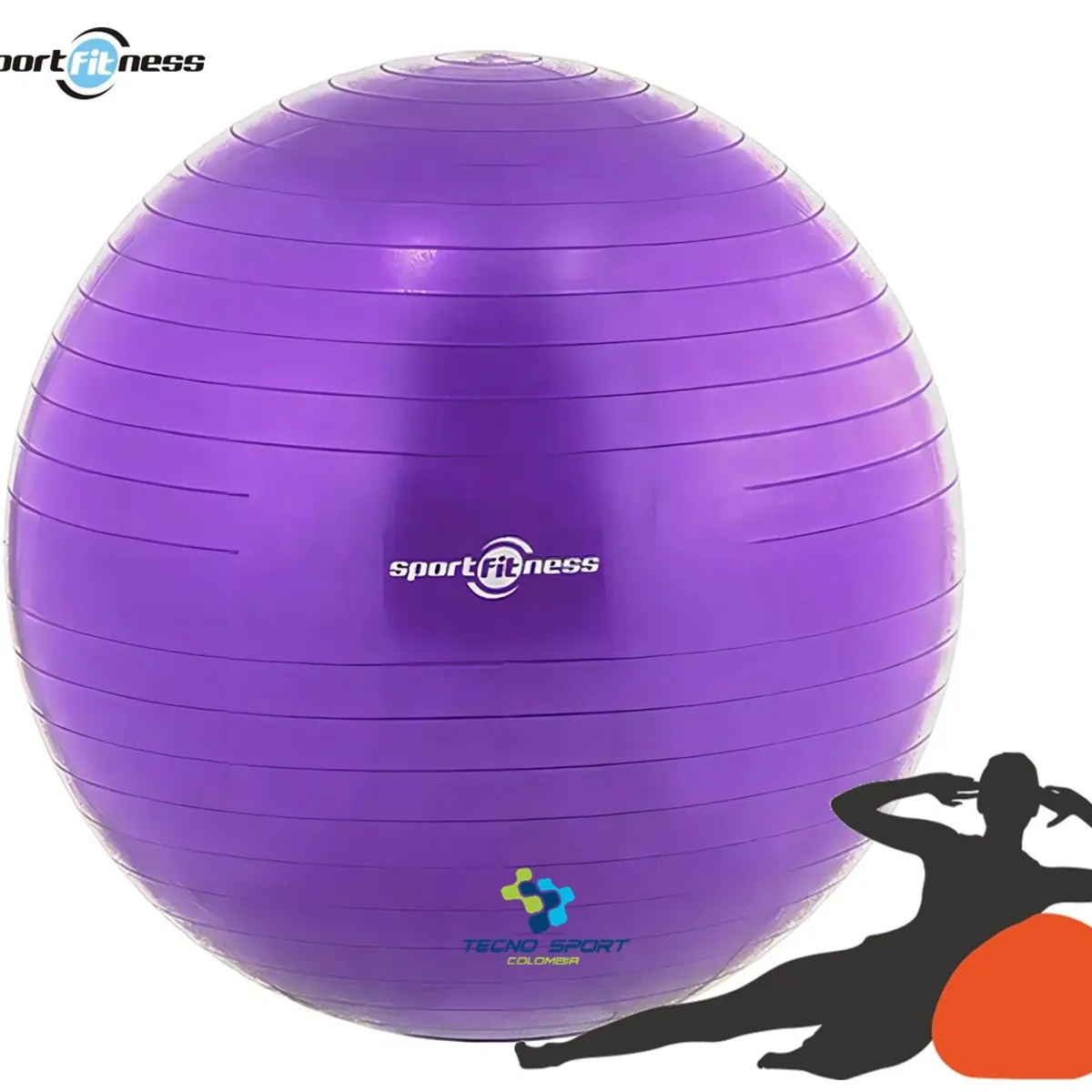 SPORT FITNESS - Pelota 55cm pilates yoga bola gimnasia sportfitness gym ball