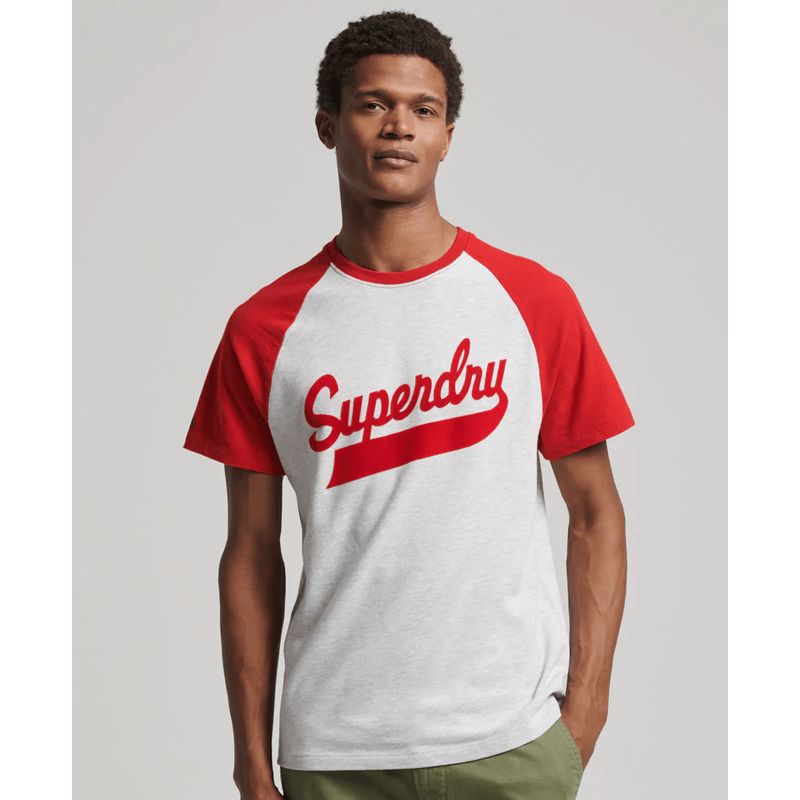 SUPERDRY - Camiseta Para Hombre Vintage Americana Baseball Tee Superdry