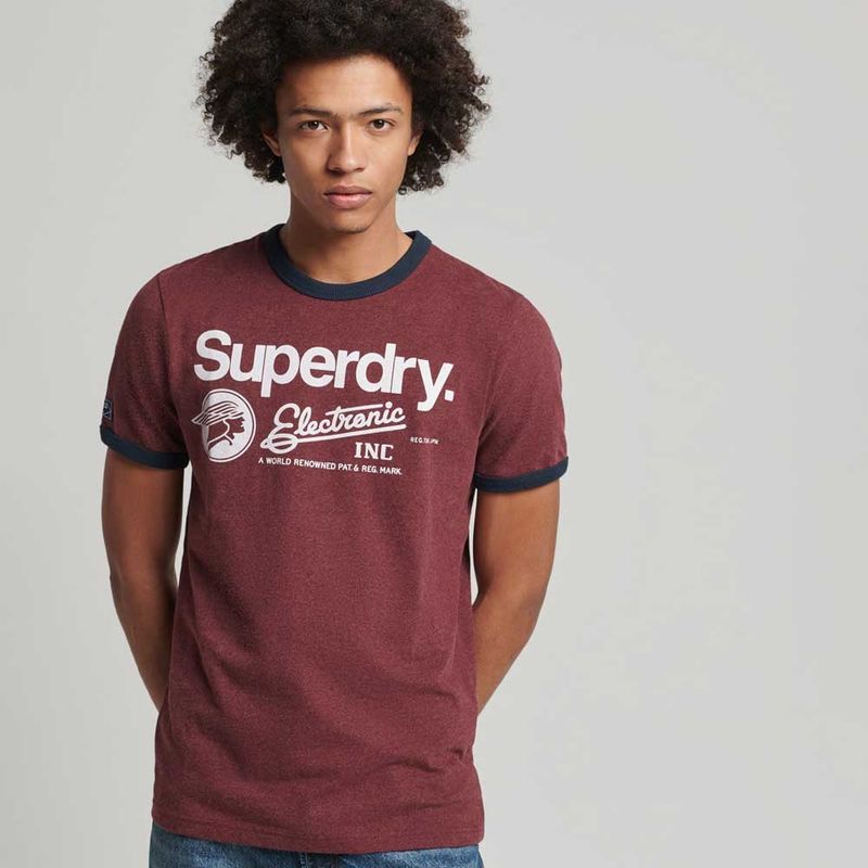 SUPERDRY - Camiseta Para Hombre Vintage Ringer Superdry