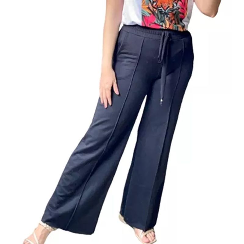 VIA7 - Pantalón jogger tipo sudadera para mujer casual y versatil