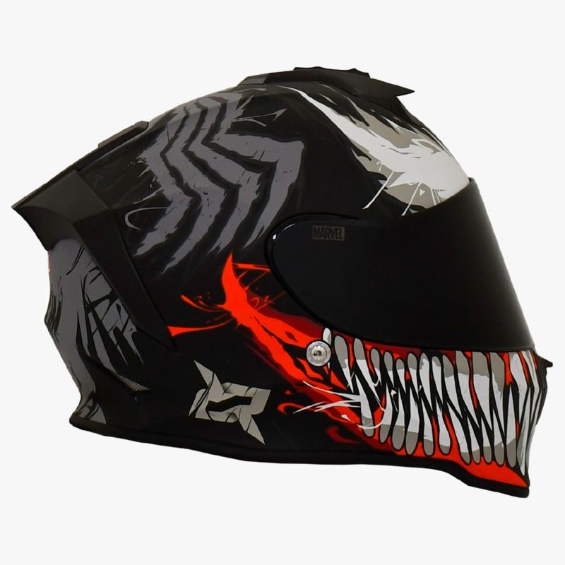 X SPORTS - CASCO X SPORTS V151 ECE2206 MARVEL VENOM NEGRO MATE TLL L