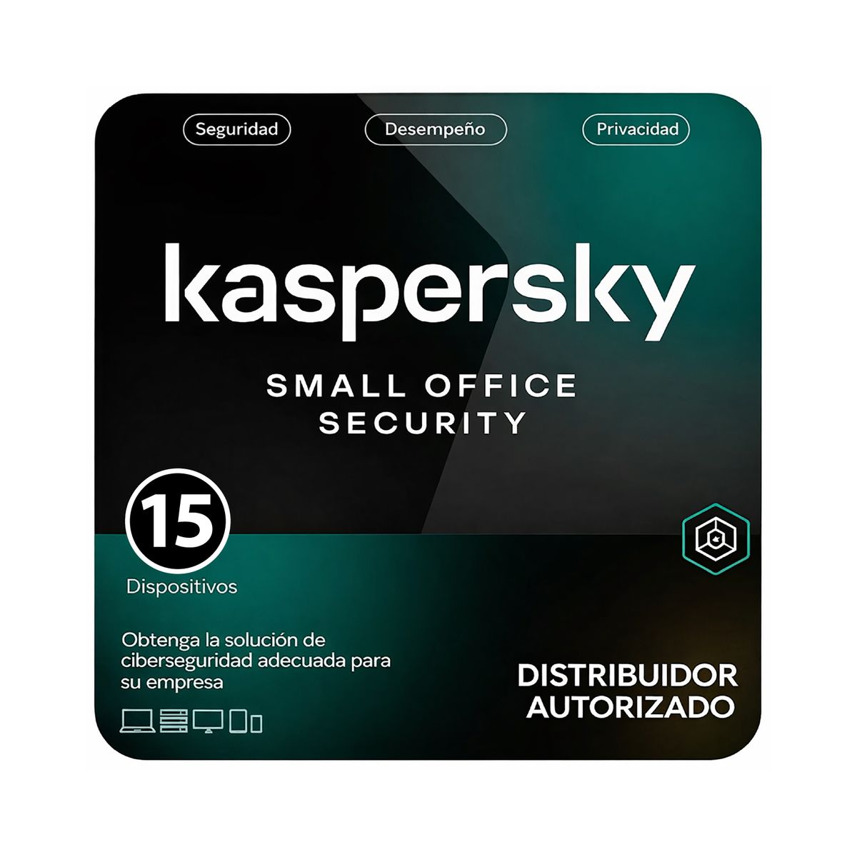 KASPERSKY - Kaspersky Small Office Security Para 15 Dispositivos + 15 Móviles + 2 Servidores 1 Año
