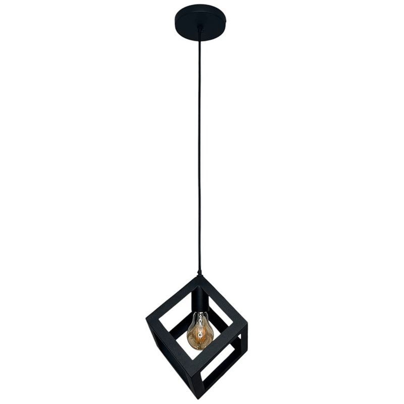 GENERICO - Lámpara de Techo Charlote Cubo Cuadrado Diseño Decorativo