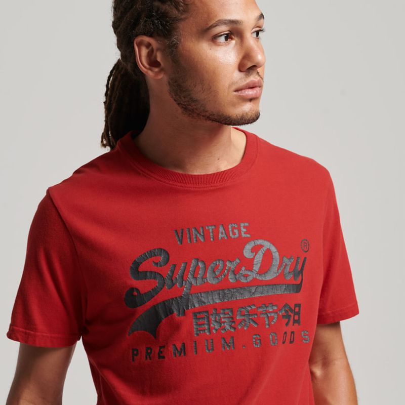 SUPERDRY - Camiseta Manga Corta Para Hombre Vintage Logo Heritage Superdry