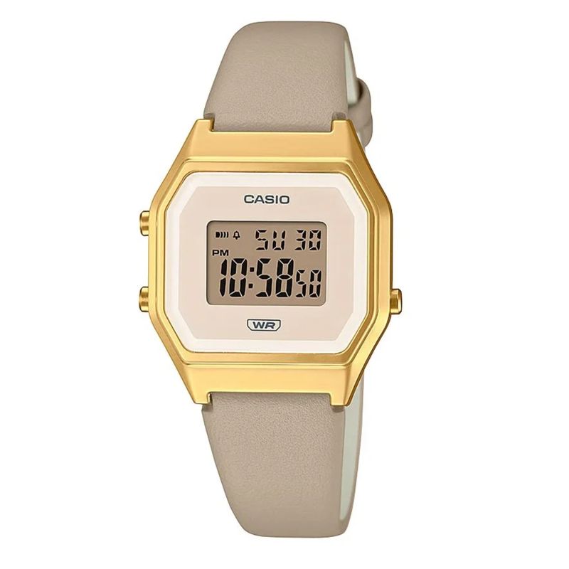 CASIO - Reloj Casio la680wegl-5df Retro Original Unisex-Marron