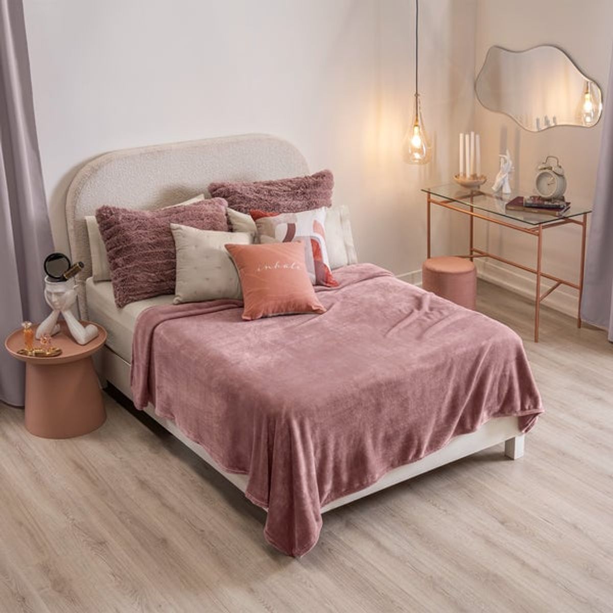 VIANNEY - Vianney Cobija Ligera Lila King Size-Queen Size XL