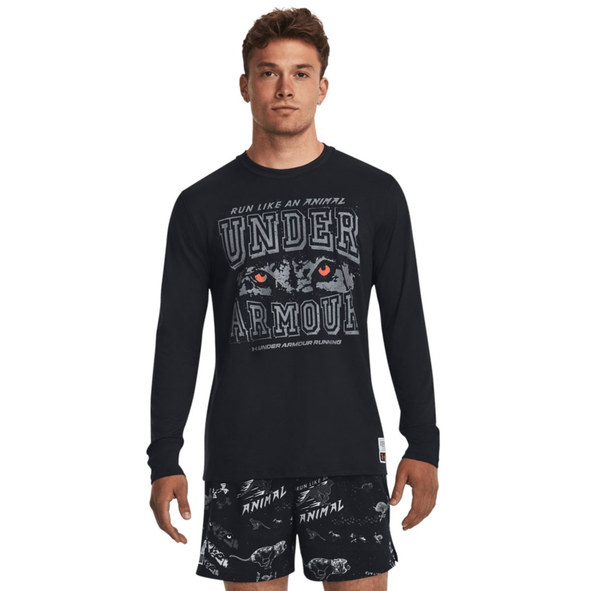 UNDER ARMOUR - Camiseta Hombre Under Armour Run Like A Long Slee Negro UNDER ARMOUR