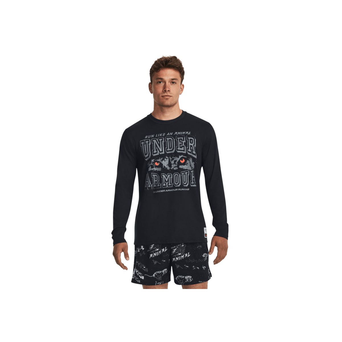UNDER ARMOUR - Camiseta Hombre Under Armour Run Like A Long Slee Negro UNDER ARMOUR
