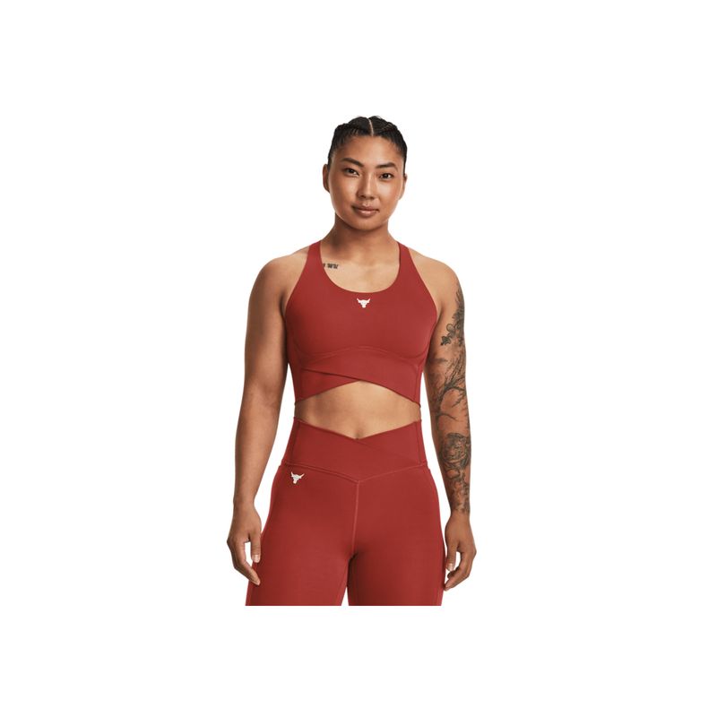UNDER ARMOUR - Sujetador Mujer UNDER ARMOUR PJT RCK LETSGO CRSSV Rojo UNDER ARMOUR.