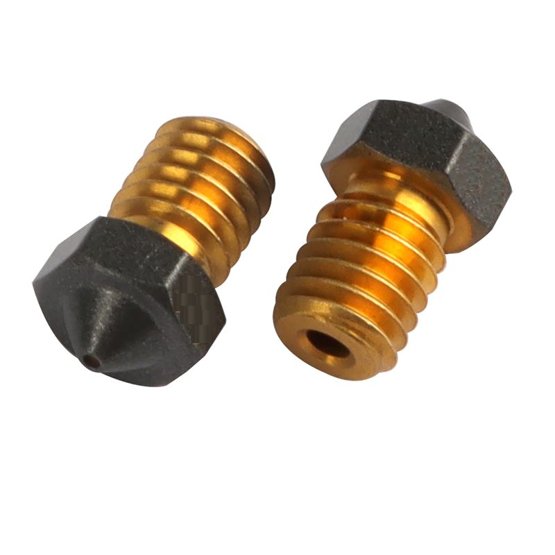 GENERICO - Nozzle Boquilla Laton E3DV6 06mm M6 Recubierta Teflon 175mm