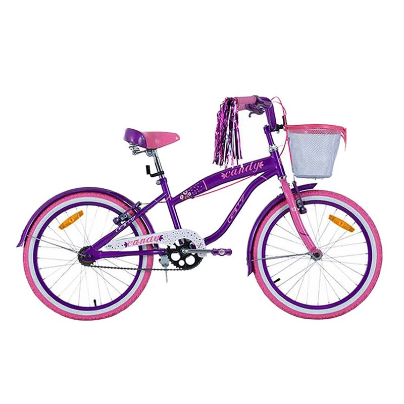 GW - Bicicletas para niñas rin 20 gw candy de 6 a 8 años Morado