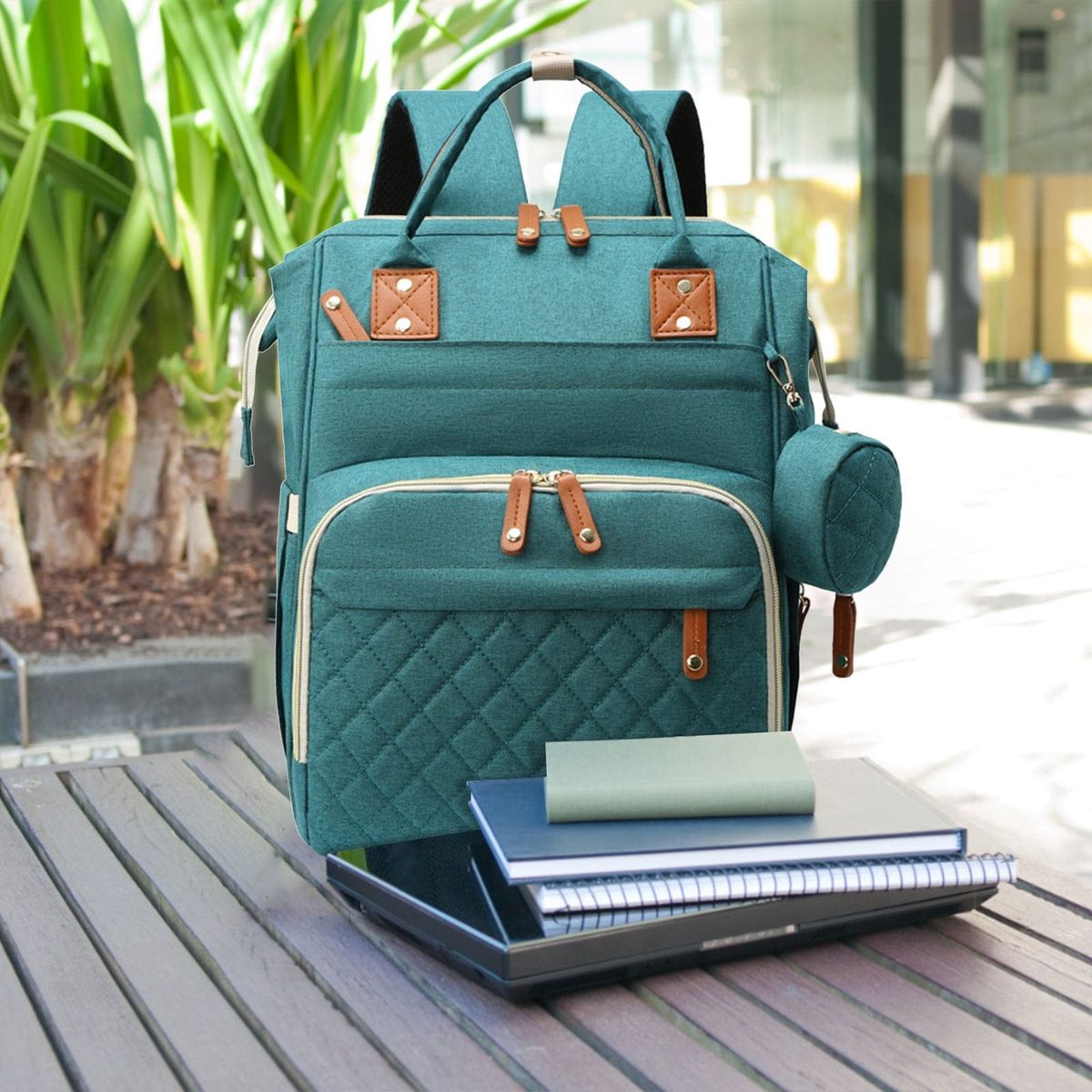 GENERICO - Pañalera Morral De Bebé Práctica Bolsillos Térmico Monedero