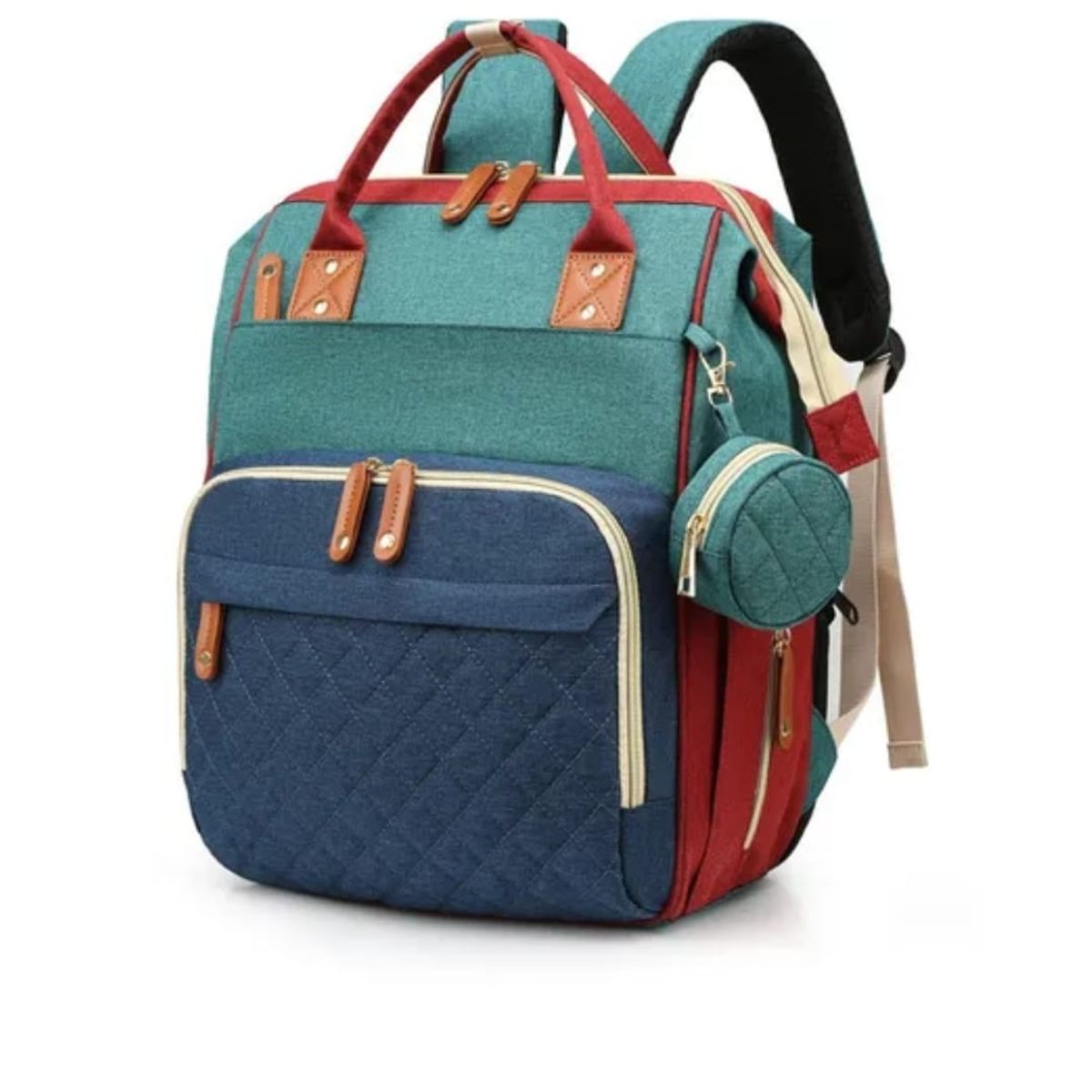 GENERICO - Pañalera Morral De Bebé Práctica Bolsillos Térmico Monedero