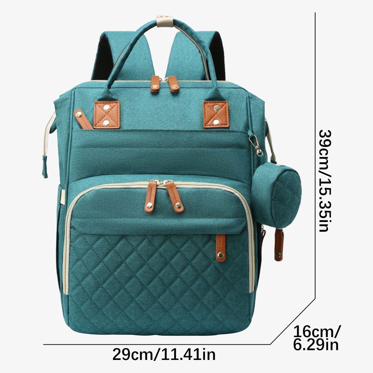 GENERICO - Pañalera Morral De Bebé Práctica Bolsillos Térmico Monedero
