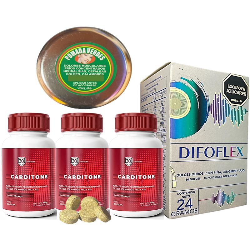 GENERICO - 3 CARDITONE ELIMINA LA ATEROSCLEROSIS - OMEGA 3 DIFOLEX