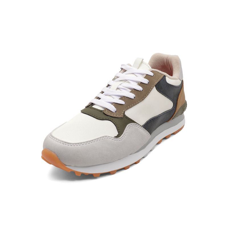 TELLENZI - Tenis Hombre Blanco-Gris Tellenzi 606