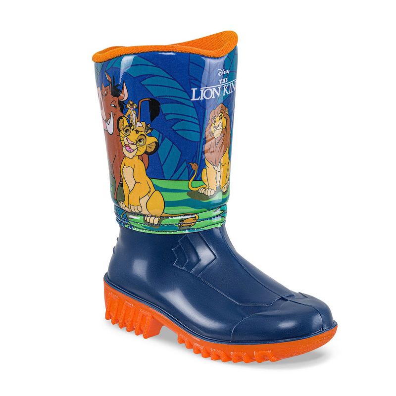 DISNEY - Botas Lluvia Mufa Rey Leon Azul-Nar para Niño Disney