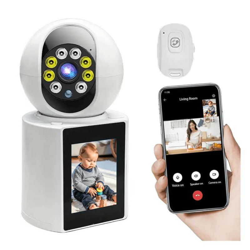 GENERICO - Cámara Con Pantalla Videollamada Seguridad Vigilancia 247