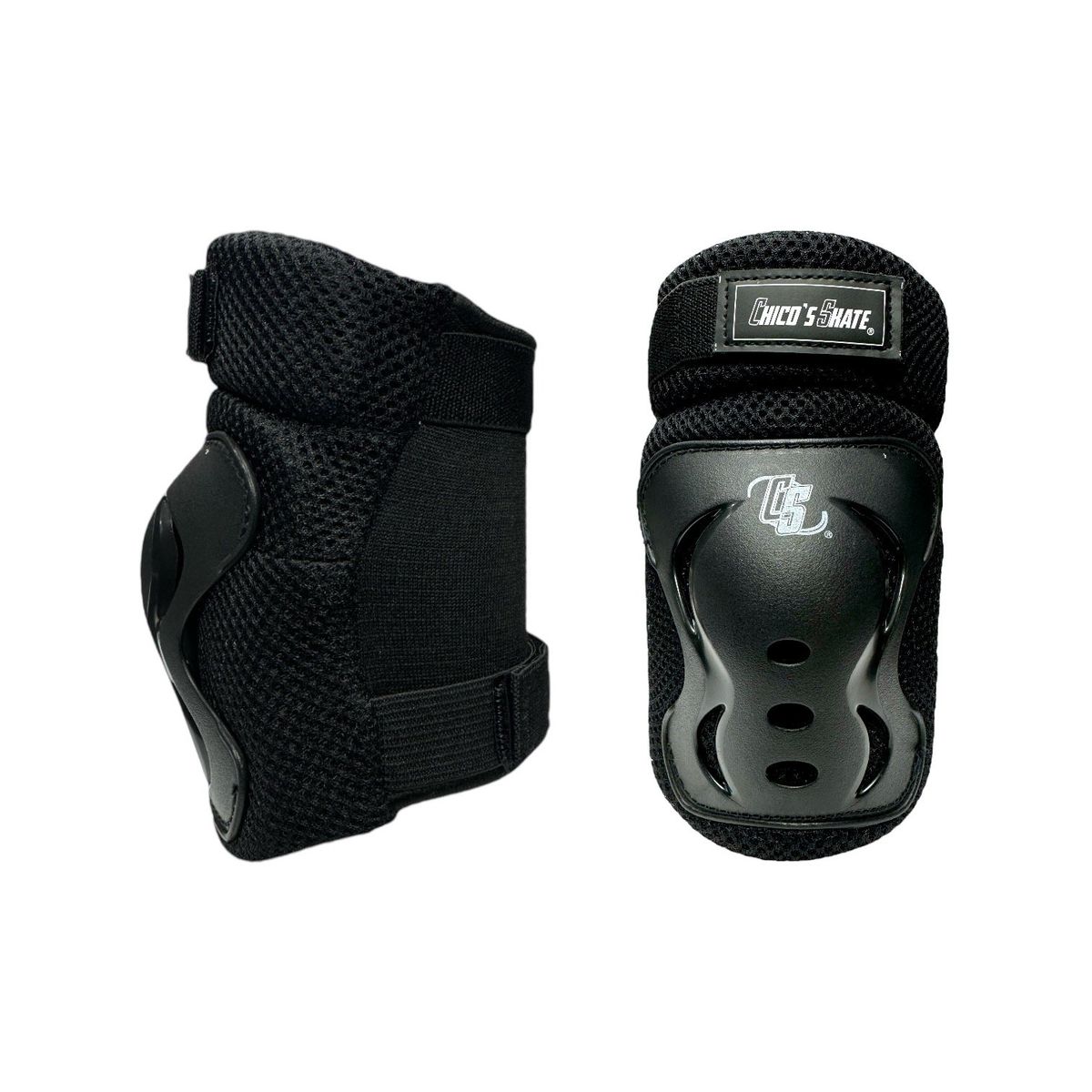 CHICOS - Protecciones Patinaje Rodilleras Coderas Y Guantes Negras S