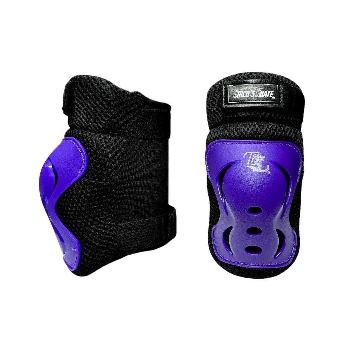 CHICOS - Protecciones Patinaje Rodilleras Coderas Y Guantes Moradas M