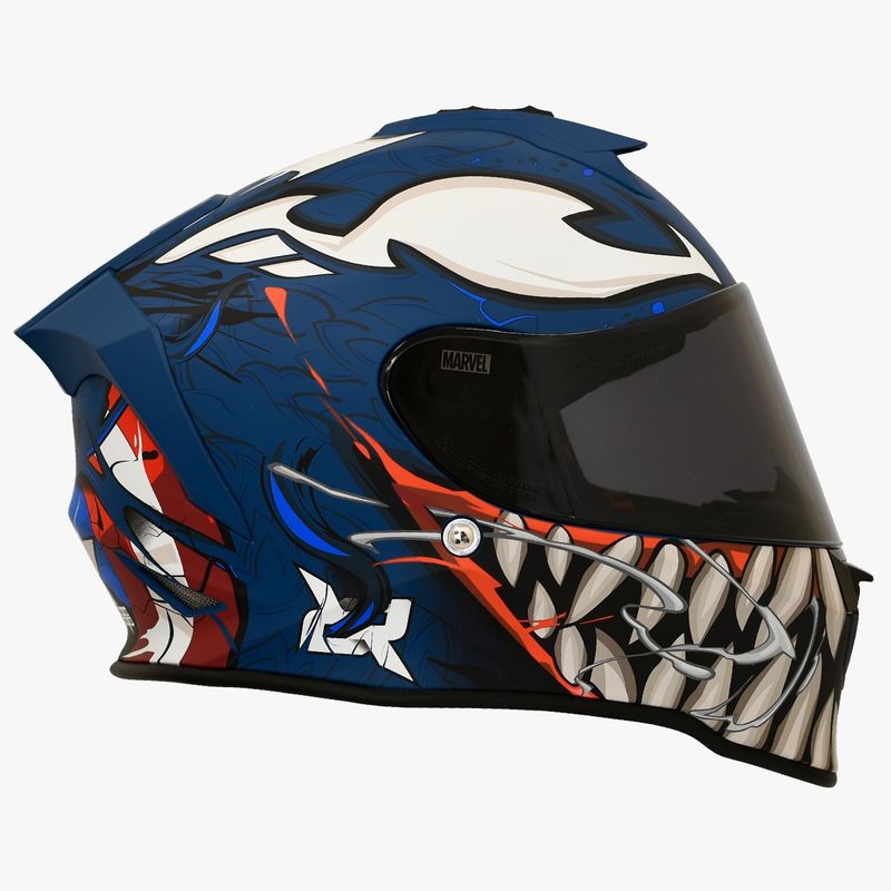 X SPORTS - CASCO X SPORTS V151 ECE2206 MARVEL CAPITAN AMERICA AZUL TL M