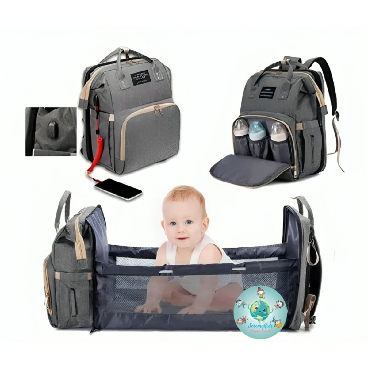 GENERICO - Pañalera bebé tipo cuna morral