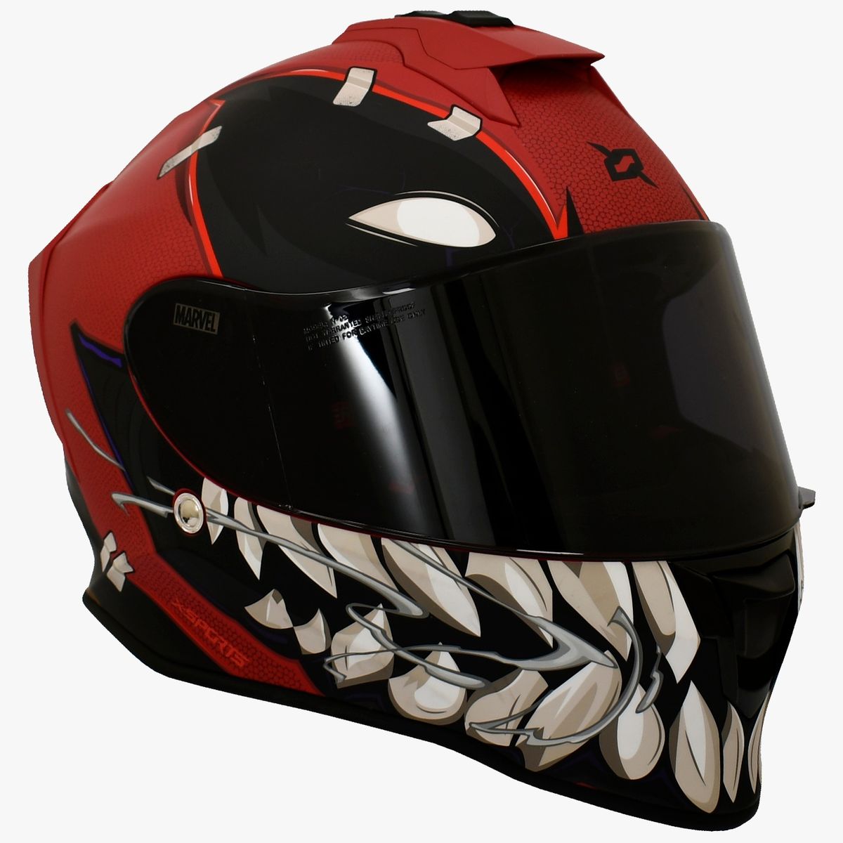 X SPORTS - CASCO X SPORTS V151 ECE2206 MARVEL DEADPOOL ROJO MATE TLL XL