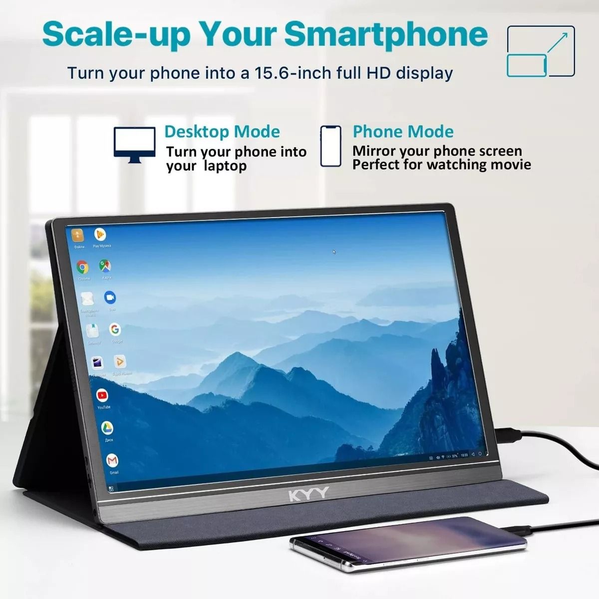 GENERICO - Monitor Portable Full Hd De 15.6 Ips Tipo C Ultra Slim