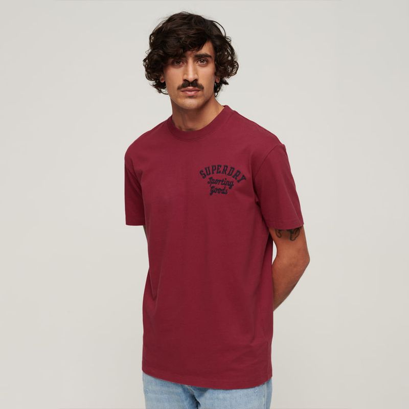 SUPERDRY - Camiseta Para Hombre Emb Superstate Ath Logo Tee Superdry