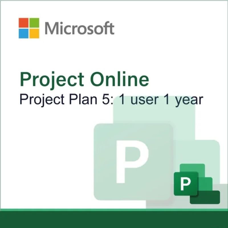 MICROSOFT - Microsoft Project Online Project Plan 5 I 1 Usuario 1 Año