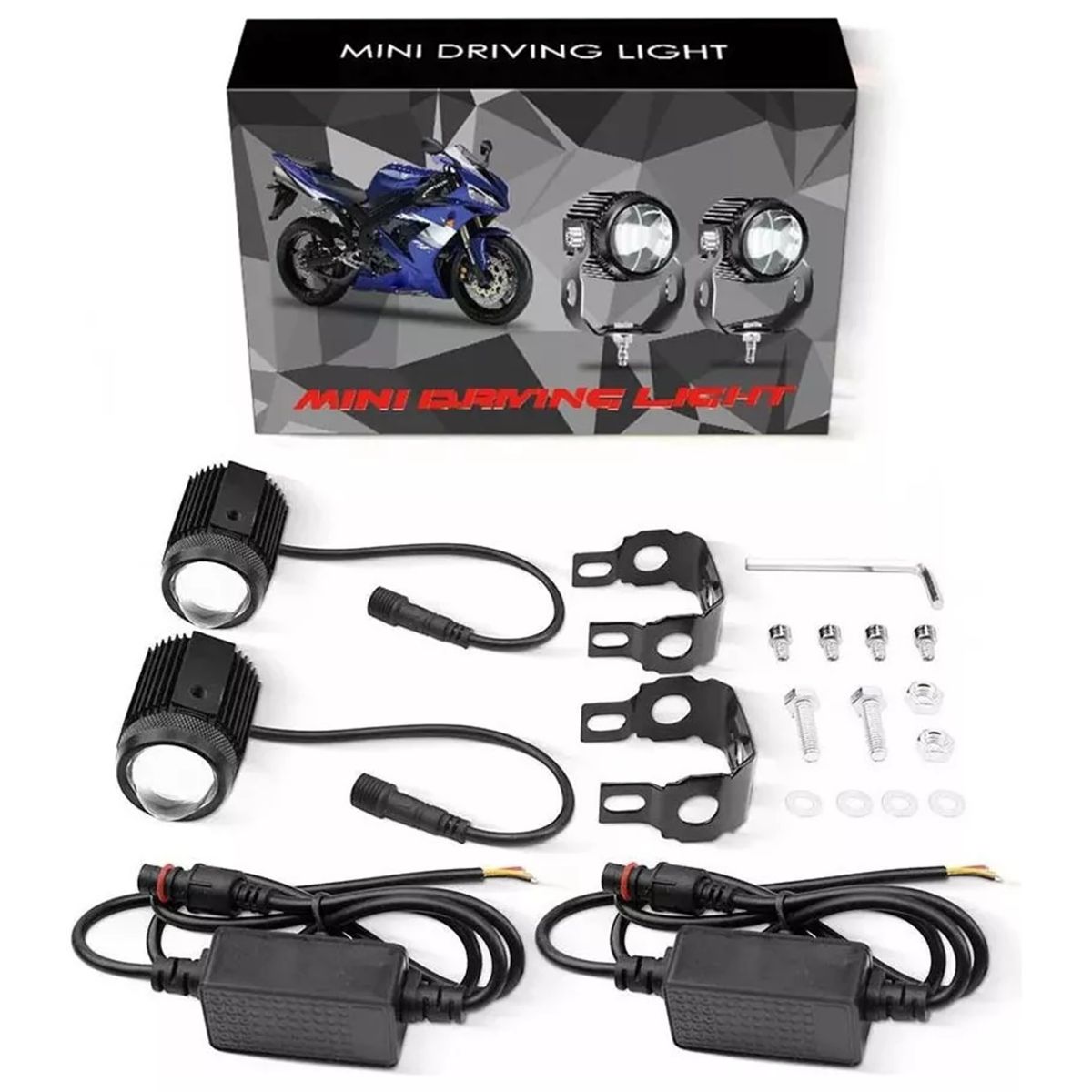 AMERICAN GENERICS - Exploradoras Proyector Bicolor Con Ventilador Moto Automovil