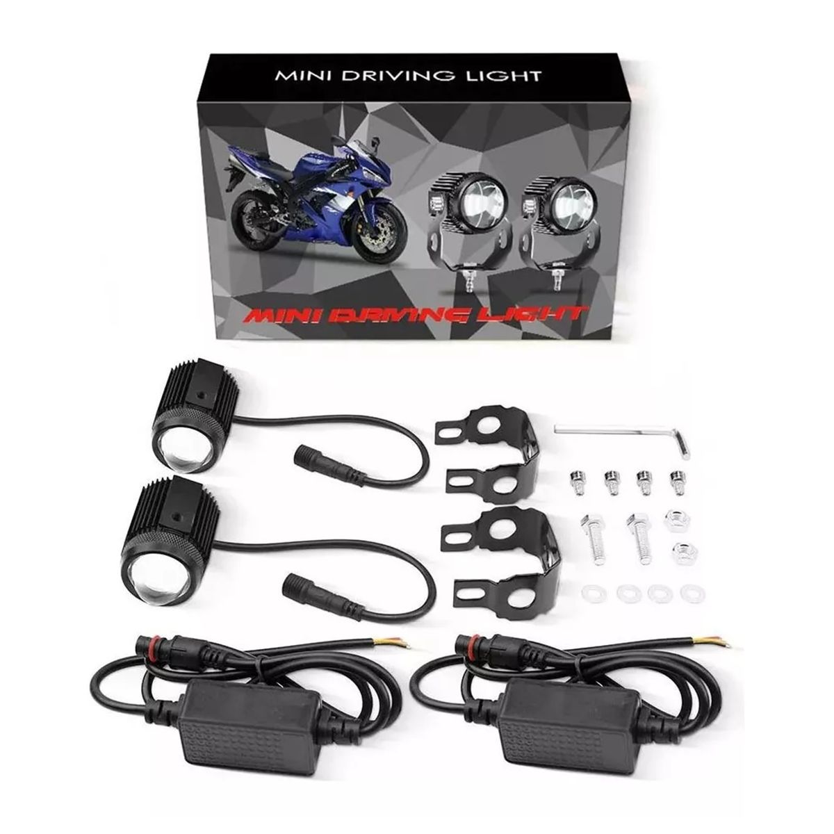 AMERICAN GENERICS - Exploradoras Proyector Bicolor Con Ventilador Moto Automovil