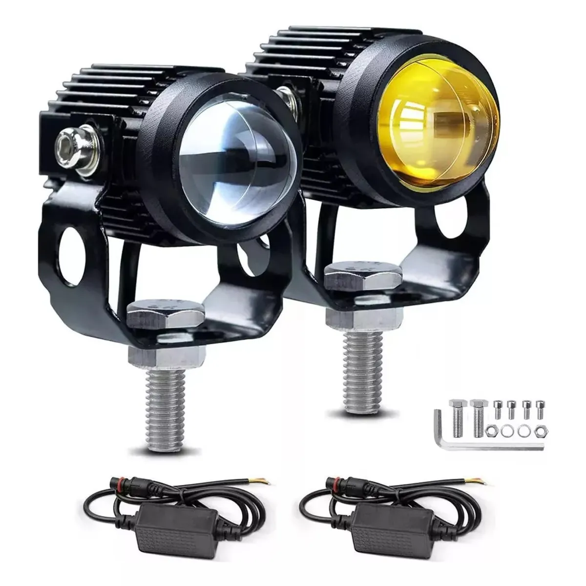 AMERICAN GENERICS - Exploradoras Proyector Bicolor Con Ventilador Moto Automovil