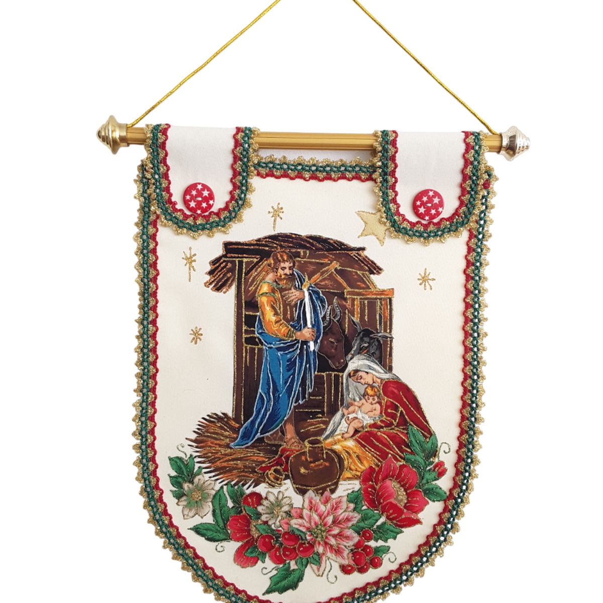 GENERICO - PENDON NAVIDEÑO DE PESEBRE