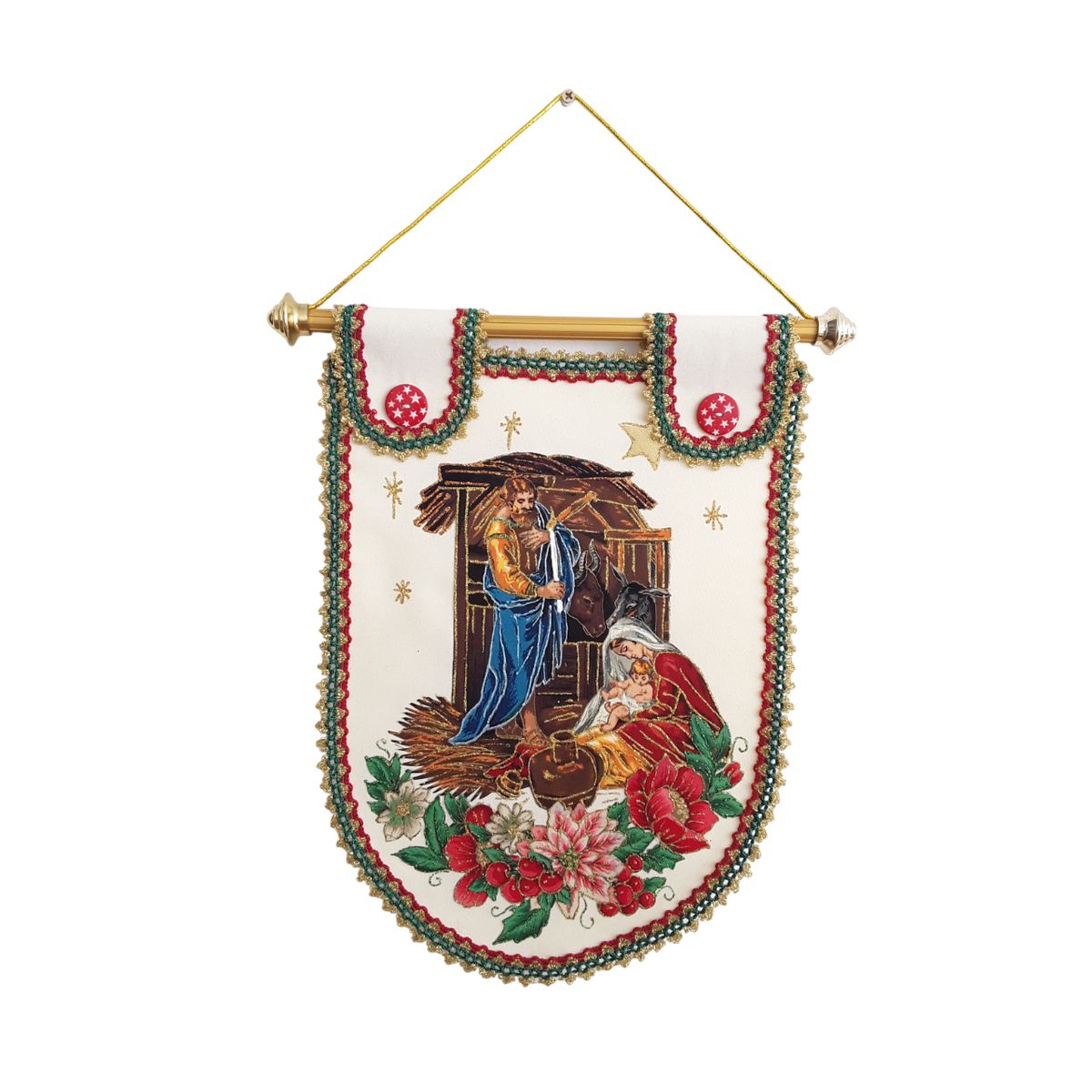 GENERICO - PENDON NAVIDEÑO DE PESEBRE