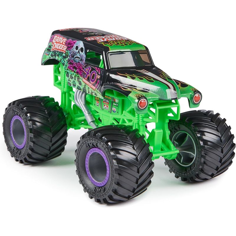 MONSTER JAM - Vehículo De Juguete Monster Jam Die Cast Grave Digger