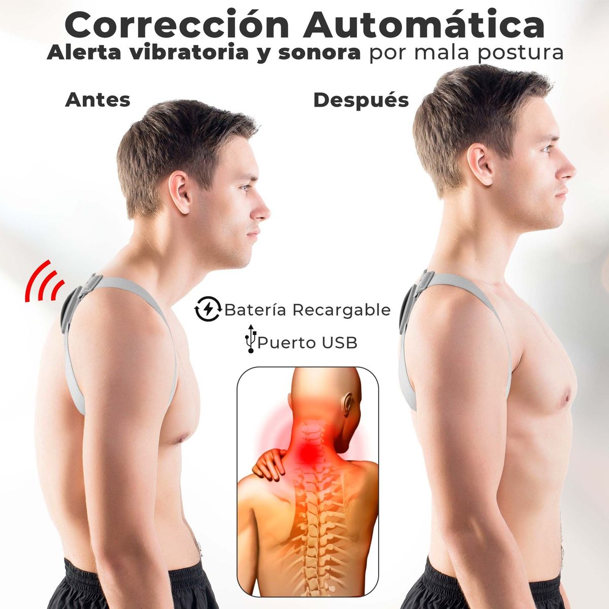 STYLE STARS - Corrector de Postura Inteligente con Sensor y Vibración